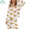 Christmas Golden Retriever Satin Pajama Set