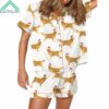 Christmas Golden Retriever Satin Pajama Set