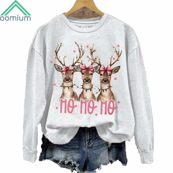 Christmas Ho Ho Ho Deer Sweatshirt