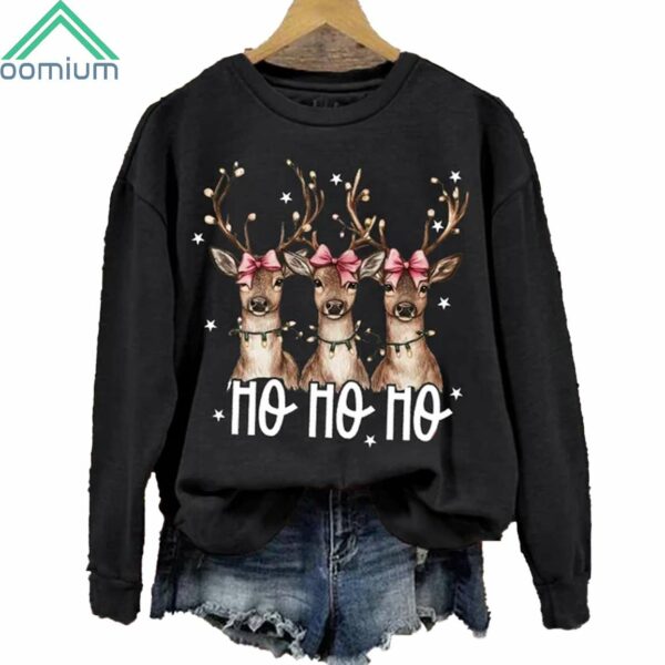 Christmas Ho Ho Ho Deer Sweatshirt