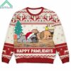 Christmas Lying Dog Happy Pawlidays Personalized Ugly Sweater