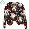 Christmas Plush Cow Sweatshirt