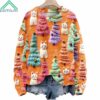 Christmas Tree Cute Cat 3D Sweater