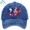 Comma La American Flag Musical Notes Hat