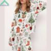 Cozy Winter Christmas Satin Pajama Set 2