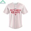 Custom 2024 Phillies October Ready Postseason Jersey