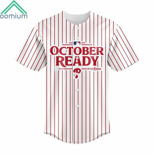 Custom 2024 Phillies October Ready Postseason Jersey