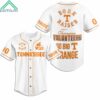 Custom Bord Raised Tenstessee Volunteers Go Big T Orange Jersey