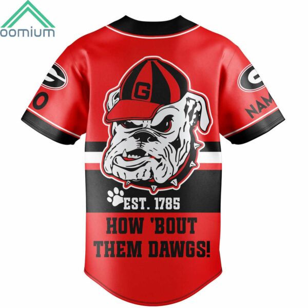 Custom Bulldogs Est 1785 How Bout Them Dawgs Baseball Jersey