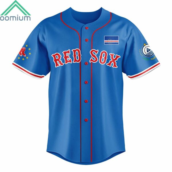 Custom Name Red Sox Cabo Verdean Celebration Jersey