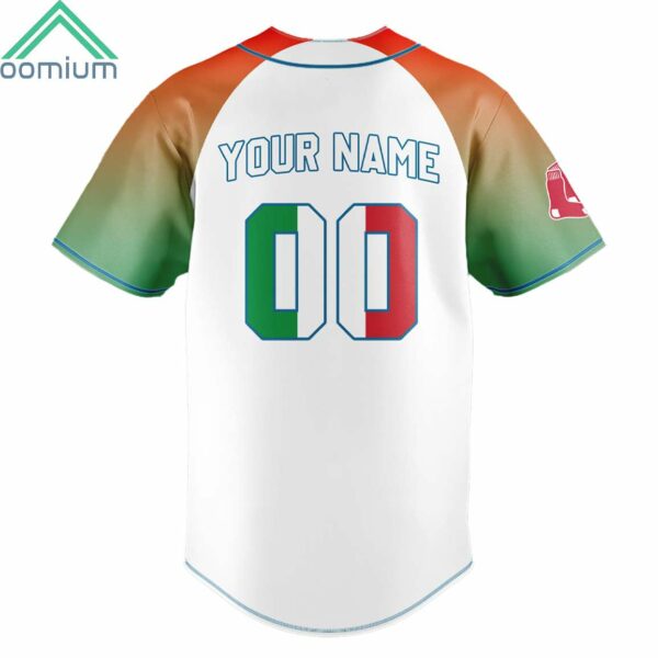 Custom Name Red Sox Special Italian Celebration Night Jersey