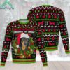 Dachshund Through The Snow Christmas Ugly Sweater 2