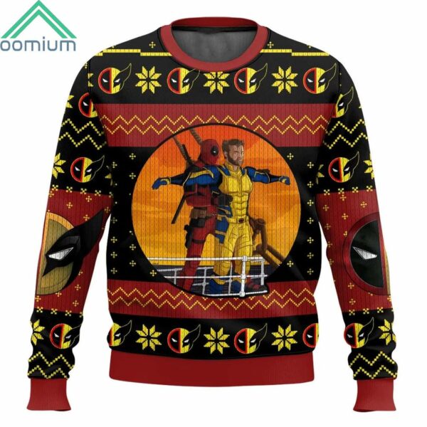 Deadpool And Wolverine Ugly Sweater