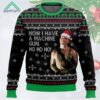 Die Hard Ho Ho Ho Machine Gun Christmas Ugly Sweater 1