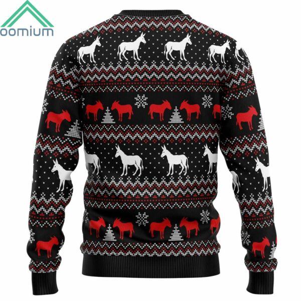 Donkeys Merry Kissmyass Ugly Christmas Sweater