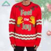 Feel The Joy Groping Hands Tacky Ugly Christmas Sweater