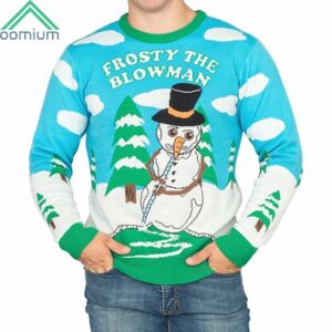 Frosty The Blowman Snowman Ugly Christmas Sweater