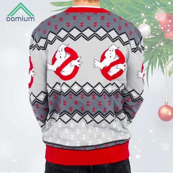 Ghostbusters Logo Ugly Christmas Cardigan Sweater 2