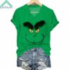 Grnch Christmas Plush Monster V Neck Shirt