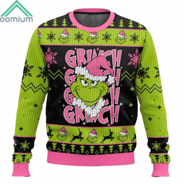 Grnch In My Pink Christmas Era Ugly Sweater