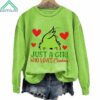 Grnch Just A Girl Who Loves Chistmas Sweatshirt