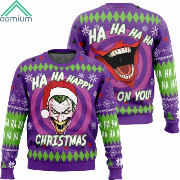 Ha Ha Ha Happy Christmas Joker Christmas Ugly Sweater