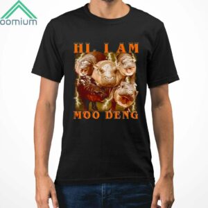 Hi I Am Moo Deng Retro Vintage Shirt