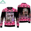 Hippo Moo Deng Bouncy Ugly Holiday Sweater