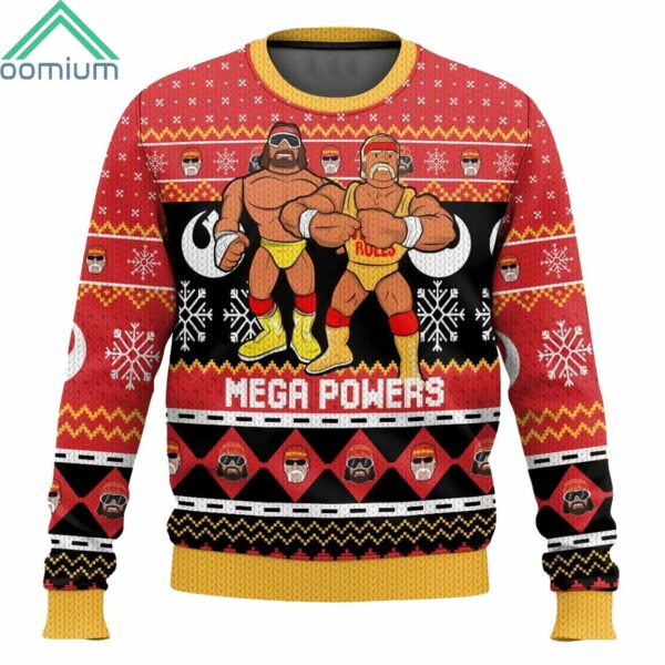 Hulk Hogan And Mega Powers Macho Man Ugly Christmas Sweater