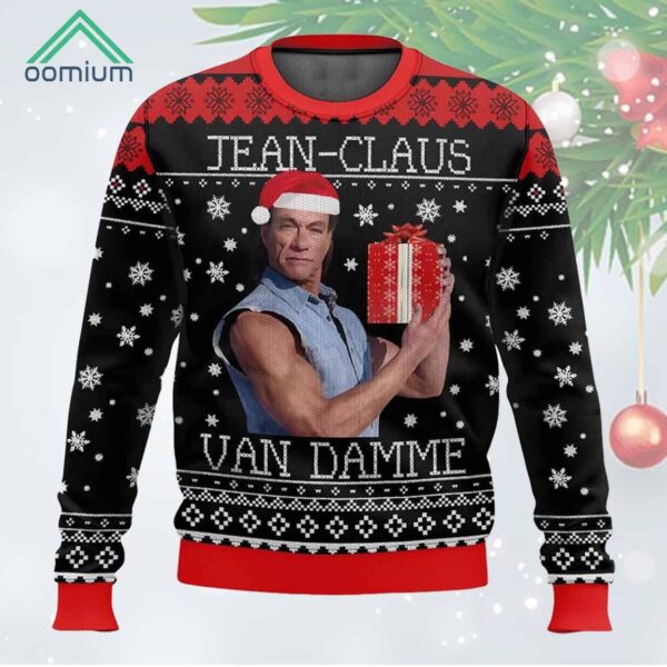 Jean Claus Van Damme Christmas Ugly Sweater 1