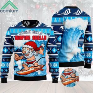 Jingle Bells Surfing Swells Ugly Christmas Sweater