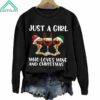 Just A Girl Who Loves Wine At Christmas Sweatshirt