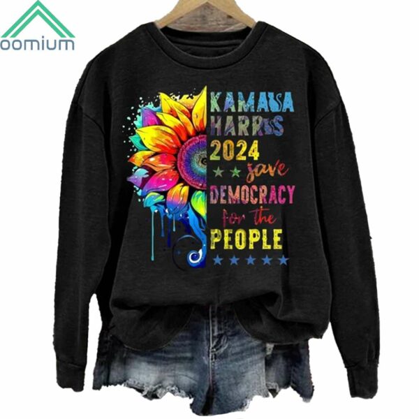 Kamala Walz 2024 Save Democracy For The People Sweatshirt