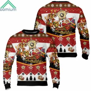 Lafayette Indiana Tippecanoe County Sheriffs Office Christmas AOP Sweater