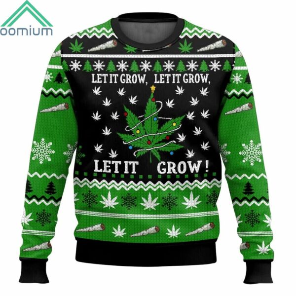 Lets it Grow 420 Christmas Ugly Sweater