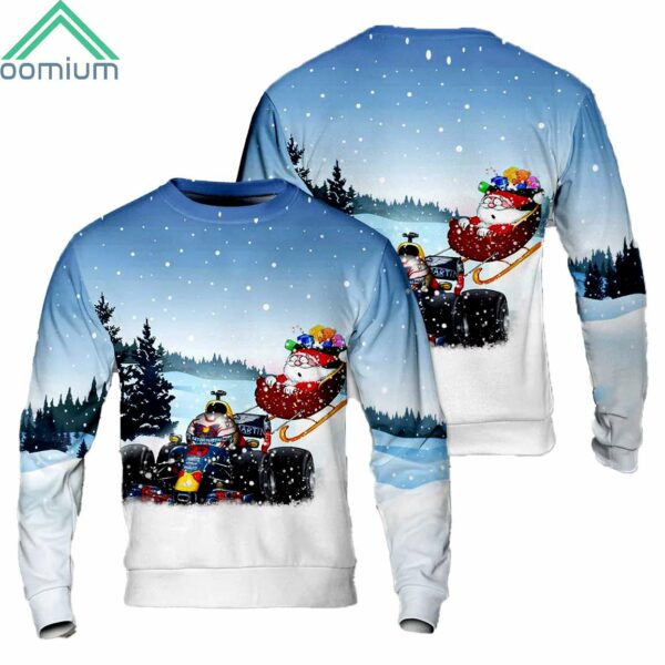 Max Verstappen Santa Formula Motor Racing Ugly Christmas Sweater