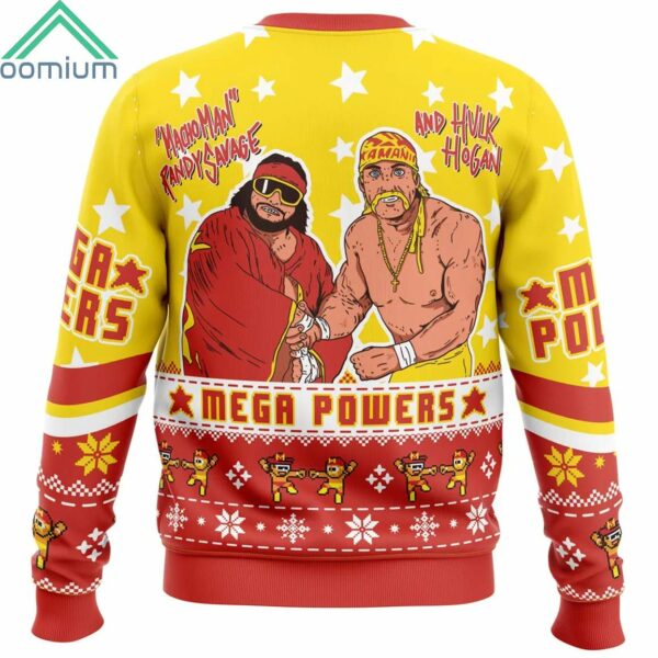 Mega Powers Macho Man and Hulk Hogan Ugly Christmas Sweater