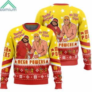 Mega Powers Macho Man and Hulk Hogan Ugly Christmas Sweater