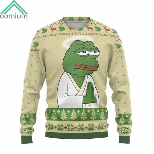 Meme Pepe The Frog Christmas Ugly Christmas Sweater