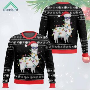 Merry Alpaca Funny Christmas Ugly Sweater