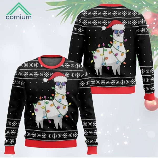 Merry Alpaca Funny Christmas Ugly Sweater