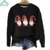 Merry Christmas Three Dwarfs Gnome Sweater Black