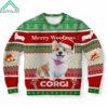 Merry Woofmas Corgi Ugly Christmas Sweater