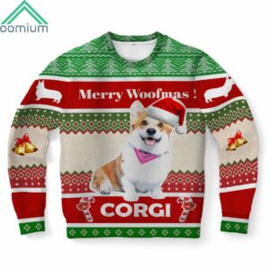 Merry Woofmas Corgi Ugly Christmas Sweater