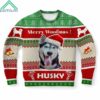 Merry Woofmas Husky Ugly Christmas Sweater