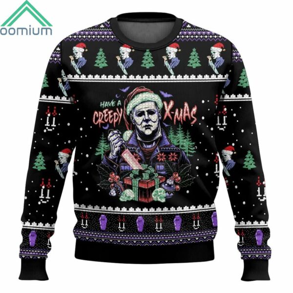 Michael Myers Have A Creepy Xmas Ugly Christmas Sweater