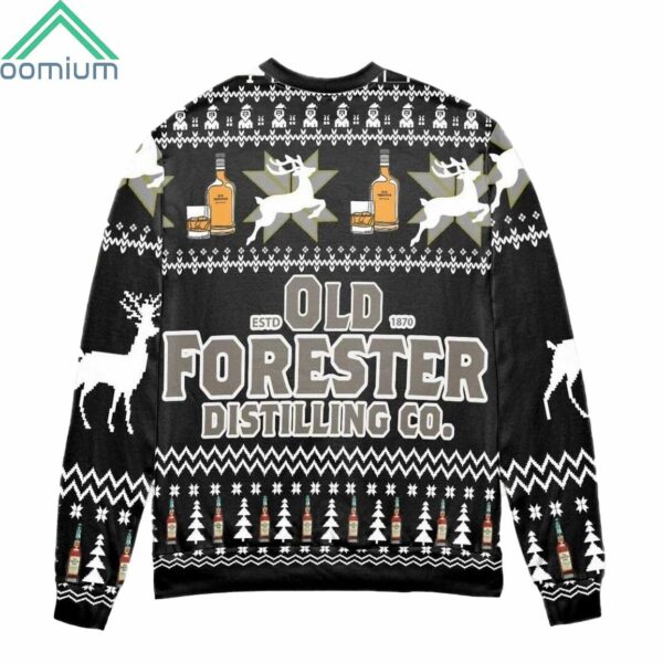 Old Forester Bourbon Whiskey Ugly Christmas Sweater