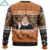 Only Judy Can Judge Me Judge Judy Ugly Christmas Sweater