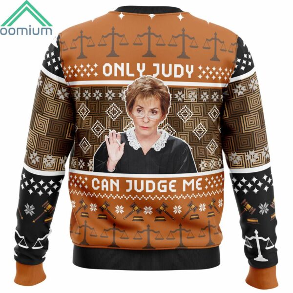 Only Judy Can Judge Me Judge Judy Ugly Christmas Sweater