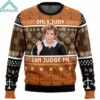 Only Judy Can Judge Me Judge Judy Ugly Christmas Sweater